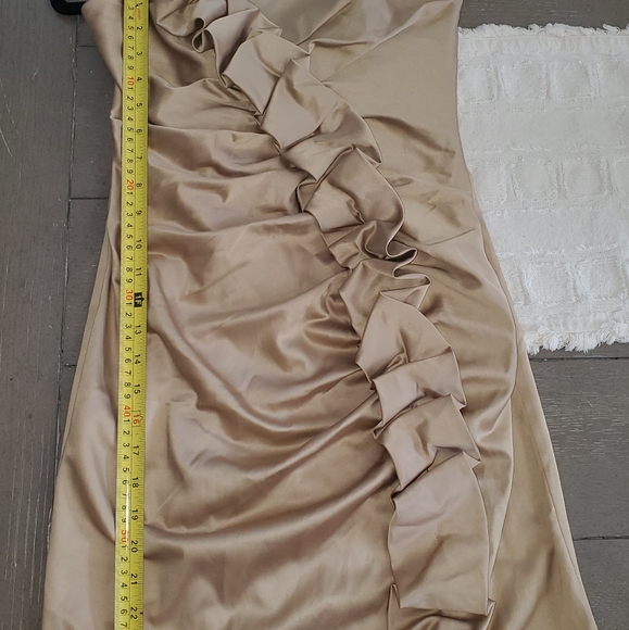 Gunne Sax 2 Vintage Gold Dress Holiday - Picture 8 of 8